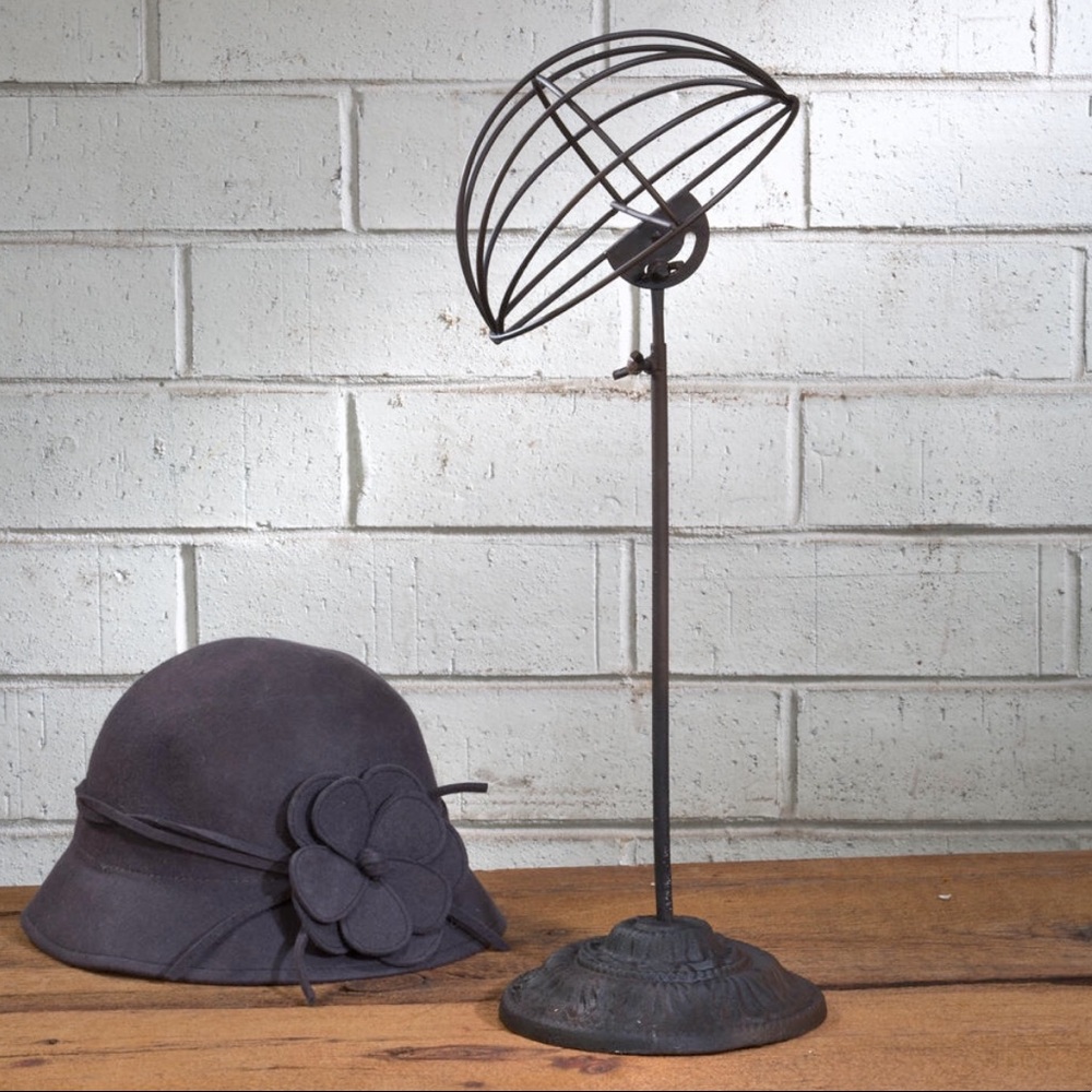 HAT ❤️’s NEW Adjust. Rustic Metal Hat Stand SET/2
